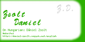 zsolt daniel business card