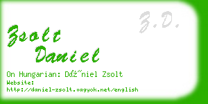 zsolt daniel business card